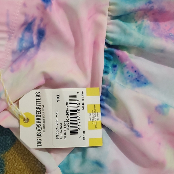 Shade Critter rainbow swim suit cover skirt - Picture 3 of 4